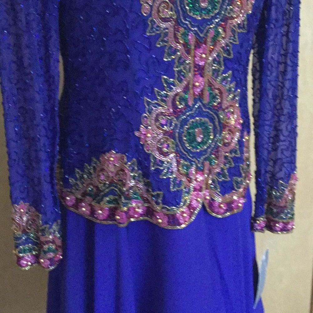 Vintage Collection Adriana papell beaded dress - Picture 5 of 8